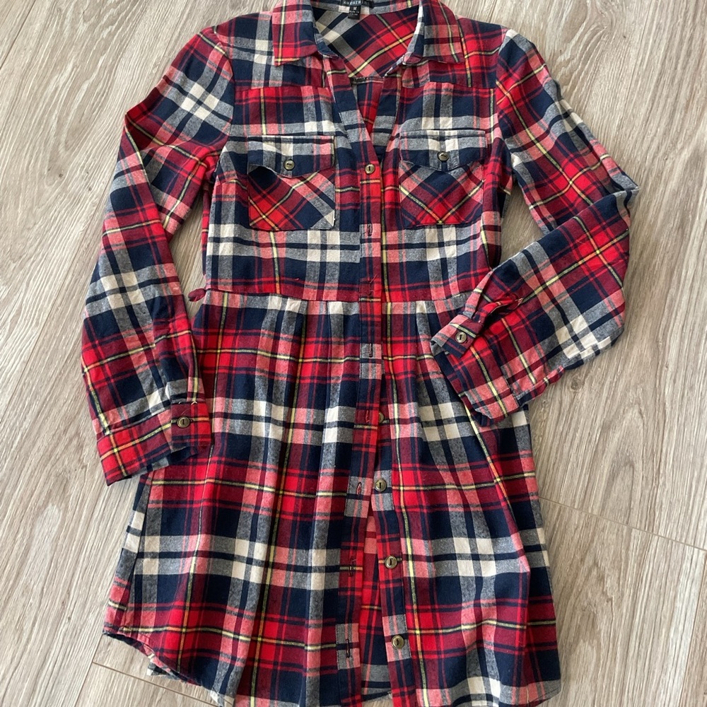 Flannel tunic